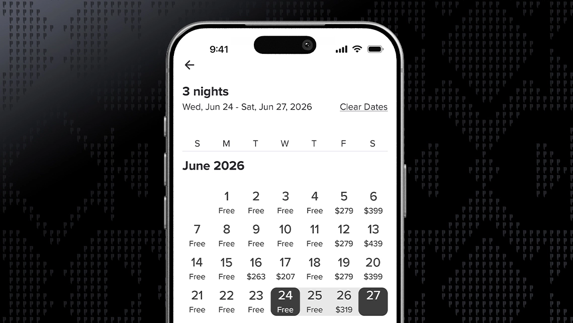 myPechanga booking calendar