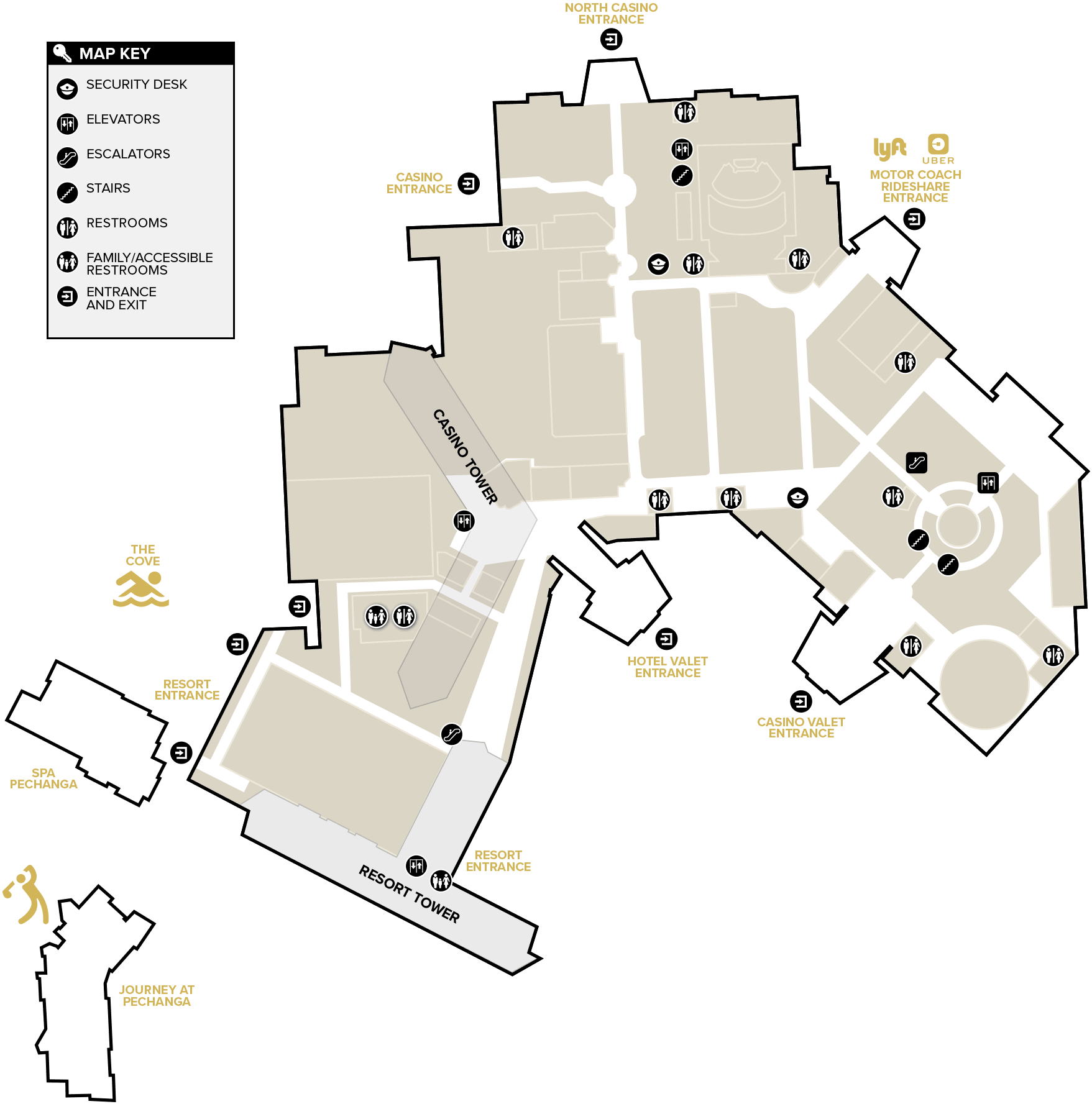 Full Pechanga Resort Casino property map overview